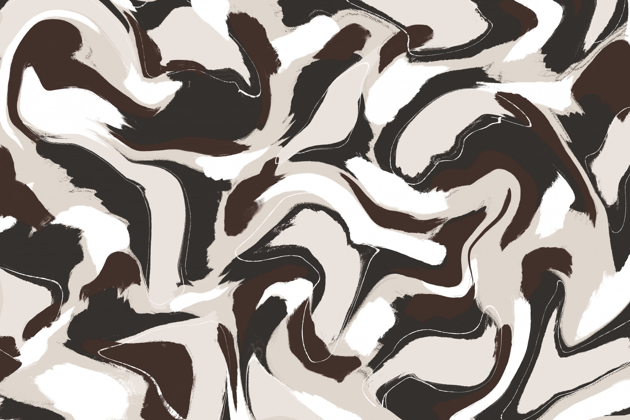 Shaky Brown Beige Strokes Square