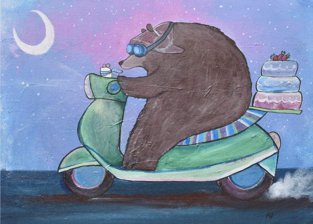 Bear Cake Delivery