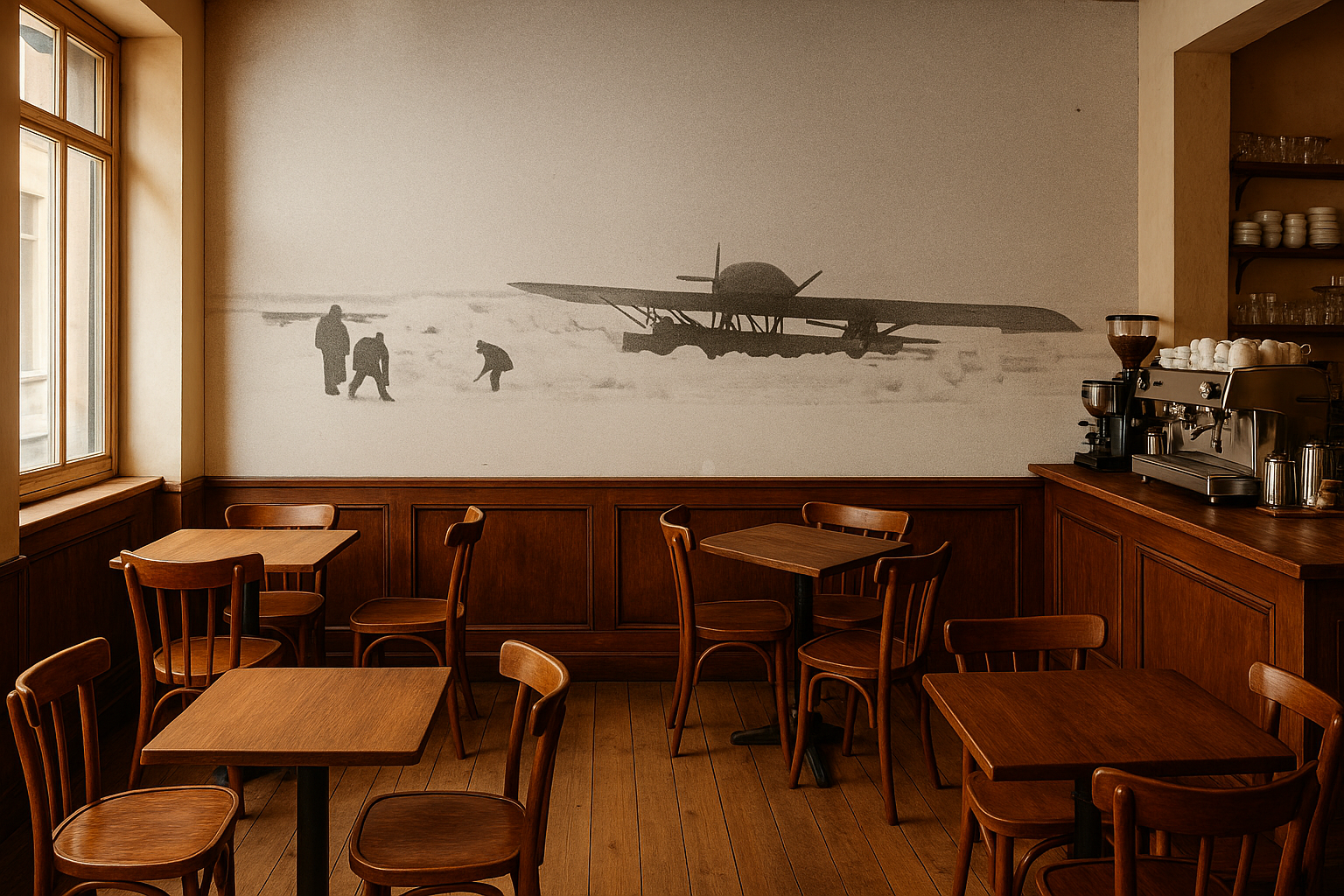 Aircraft in snow – Historisk flygfotografi från förra seklet