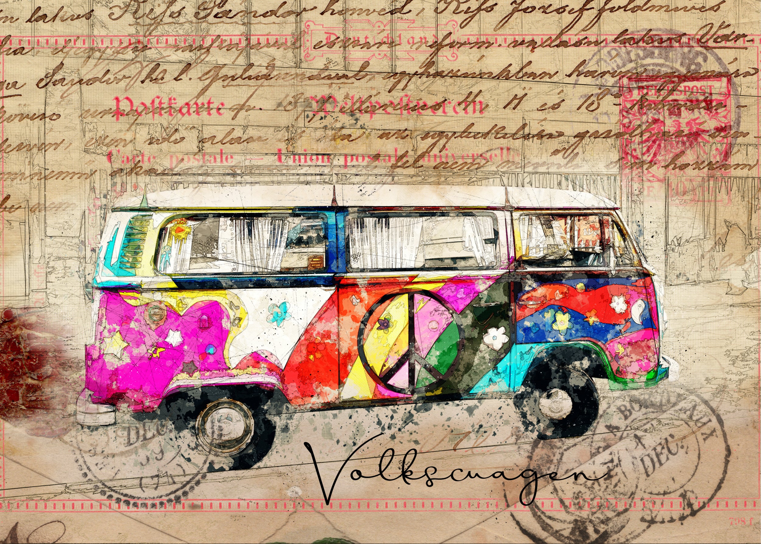 vw combi art