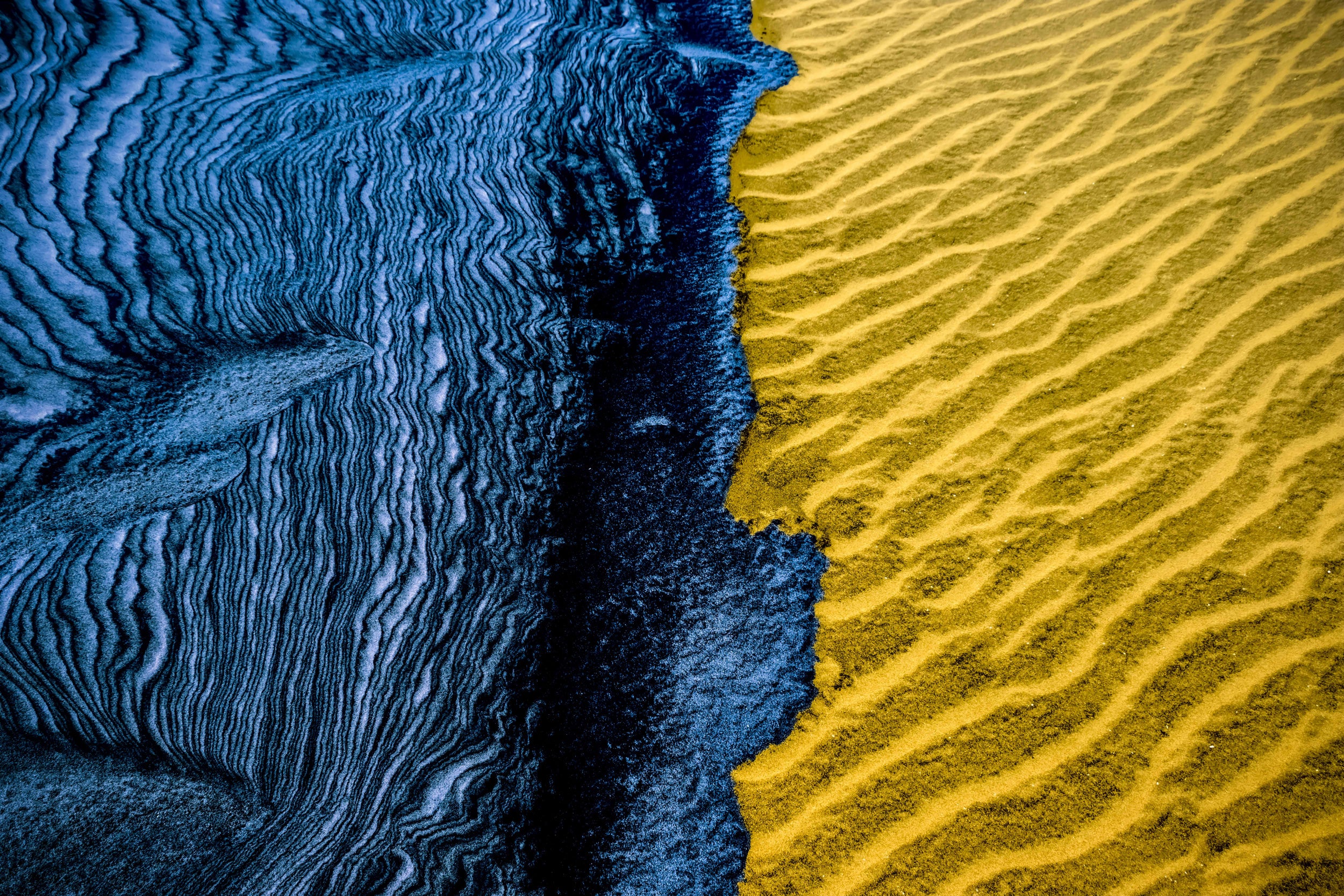BLUE AND YELLOW