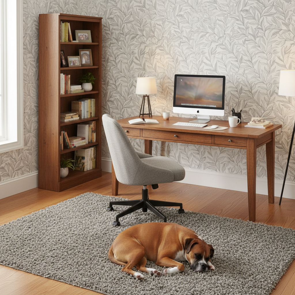 Reval Wallpaper Boughs - Grå - Elegant tapet med handritade blad i grå toner – högkvalitativ tapet för en personlig och ha...