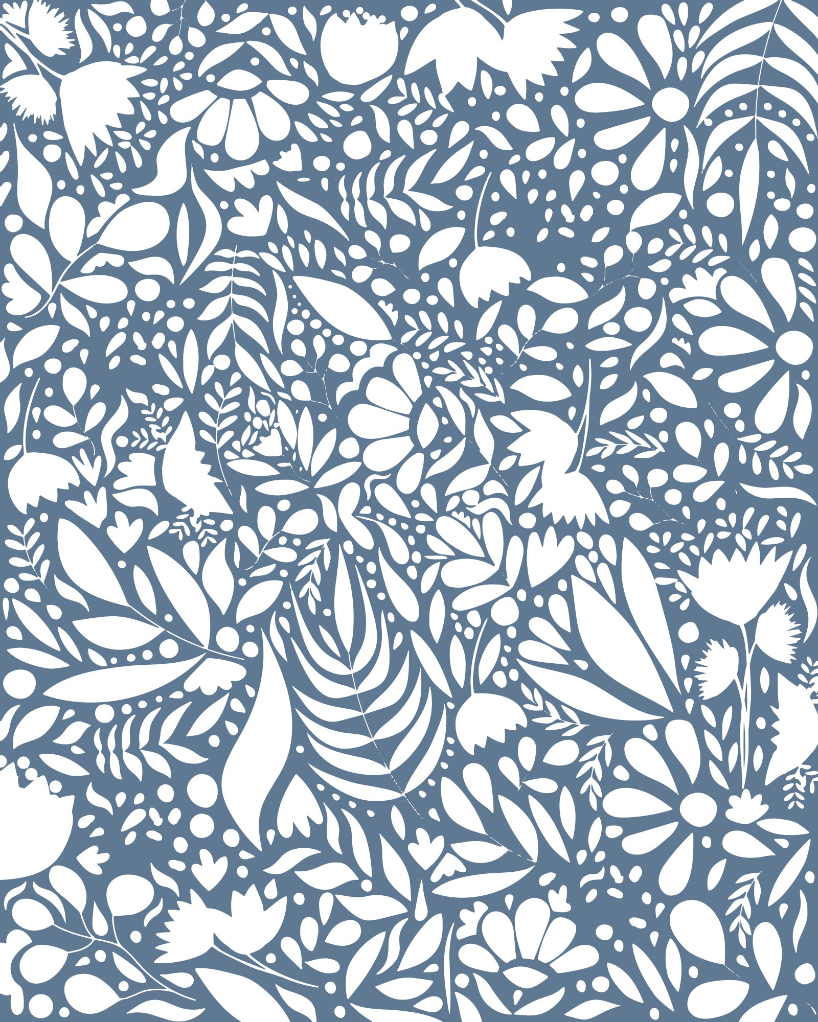 Scandi blue white pattern 1