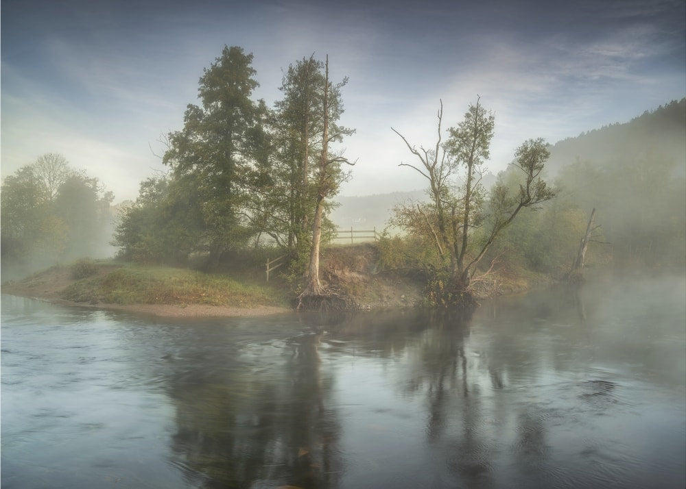 Misty River Morning