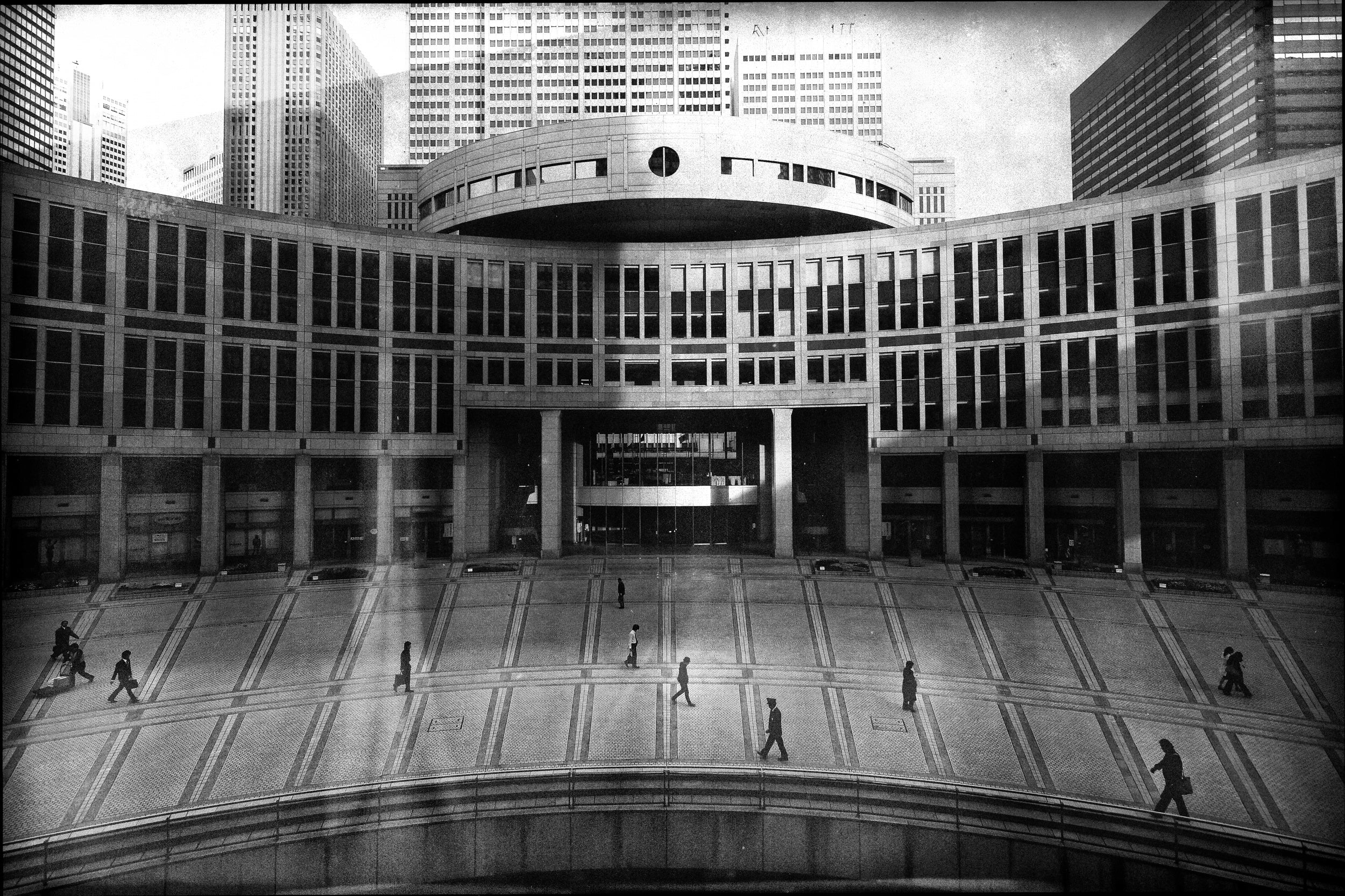 people coming and going.