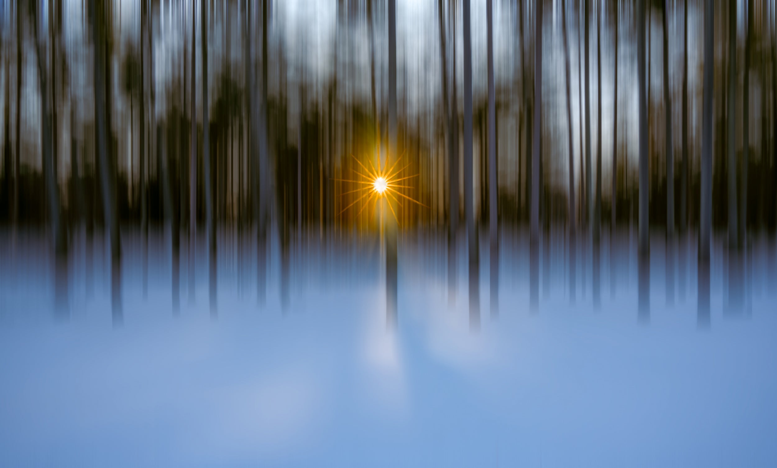 Sunset in the Winter