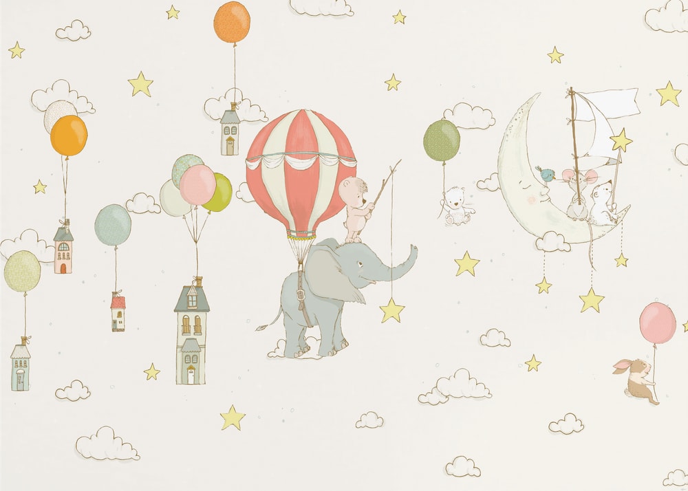 Whimsical Elephant Moon