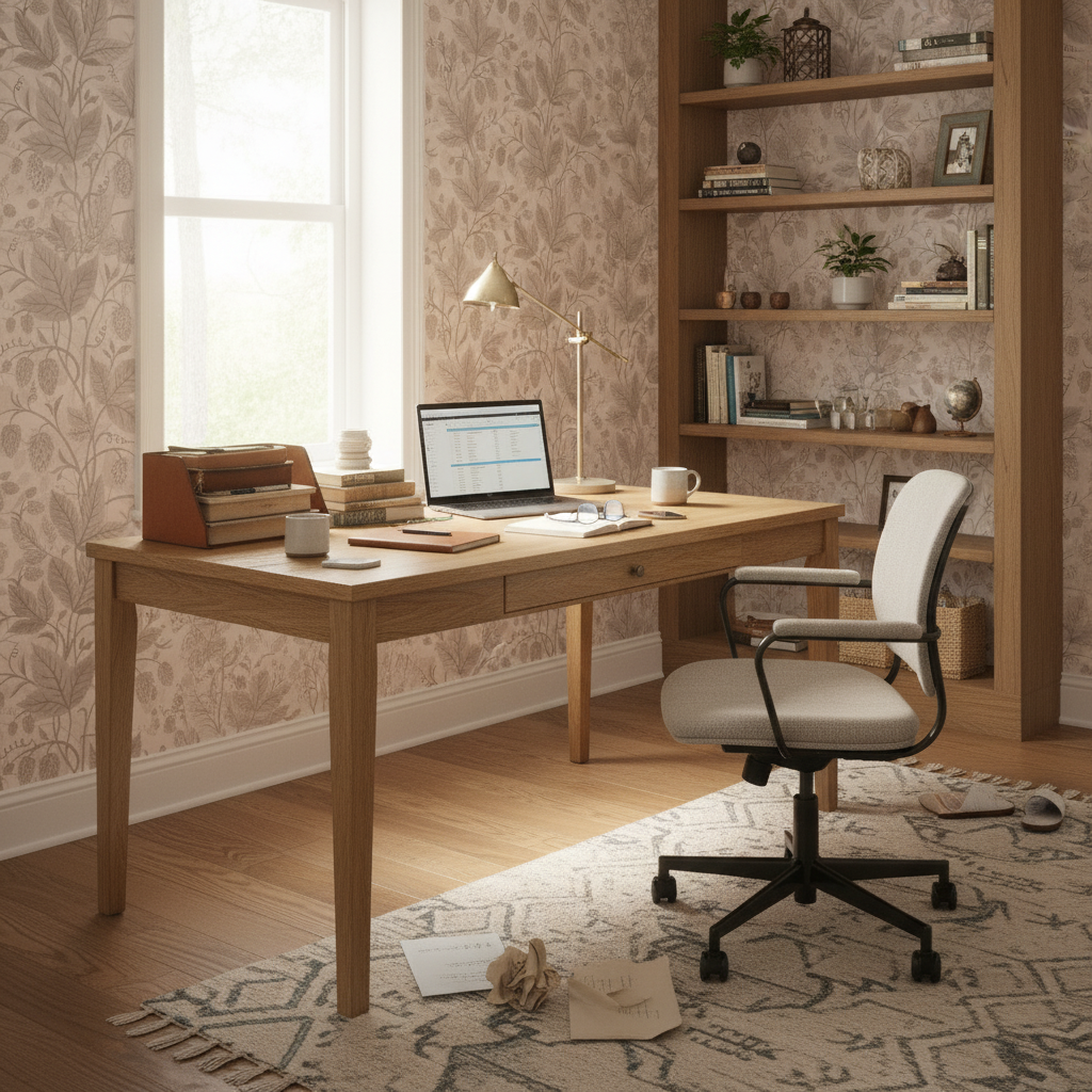 Trailing Hops Light Blush - Elegant tapet med organiskt humlemönster i ljusa rosa toner