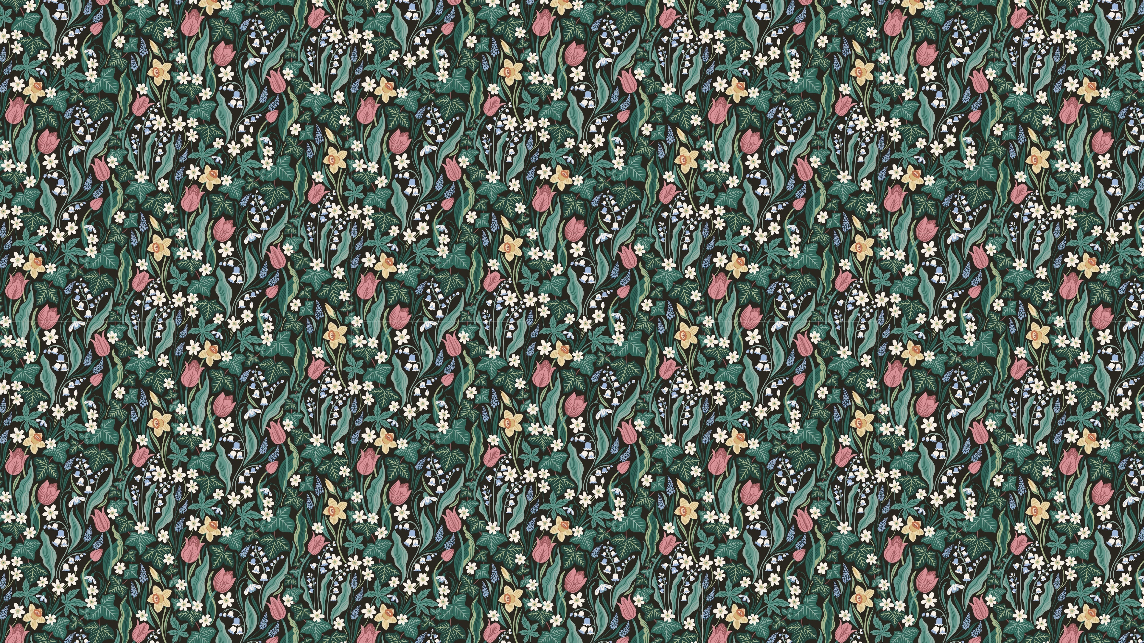 Danger Garden - half drop Nighttime - Multifärgad