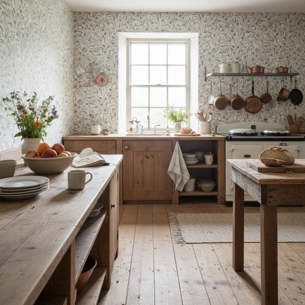 Reval Wallpaper Olivia Half Drop Gray - Elegant tapet med olivkvistar i grå toner – högkvalitativ tapet för en personlig o...