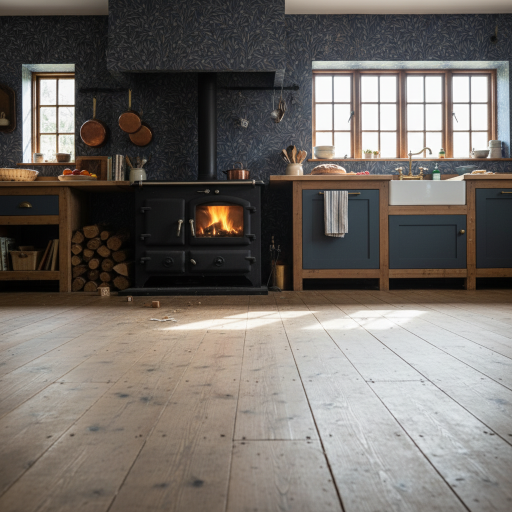 Reval Wallpaper Olivia Half Drop Midnight Blue - Elegant tapet med olivkvistar i djupa blå toner – högkvalitativ tapet för...