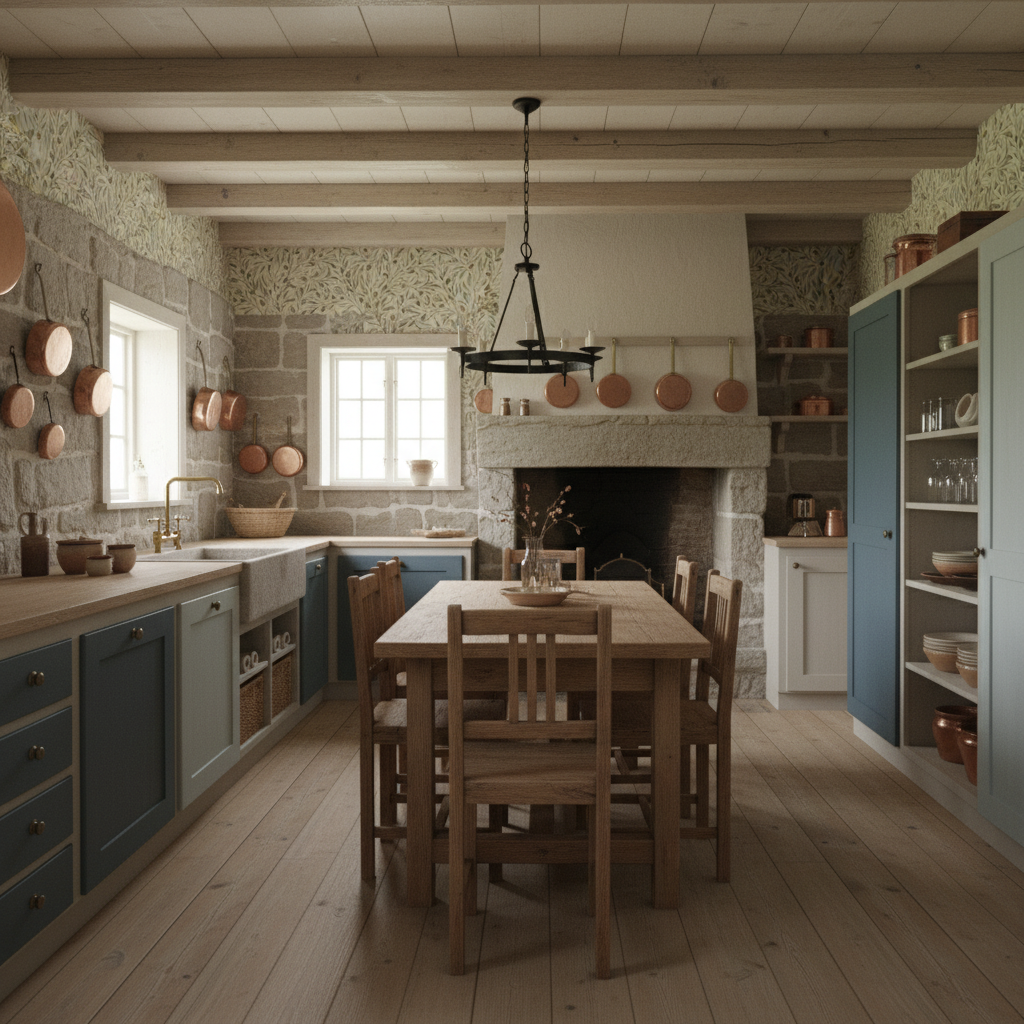 Reval Wallpaper Olivia Half Drop - Olivia - Klassisk tapet med olivkvistar i naturliga toner – högkvalitativ tapet för en ...