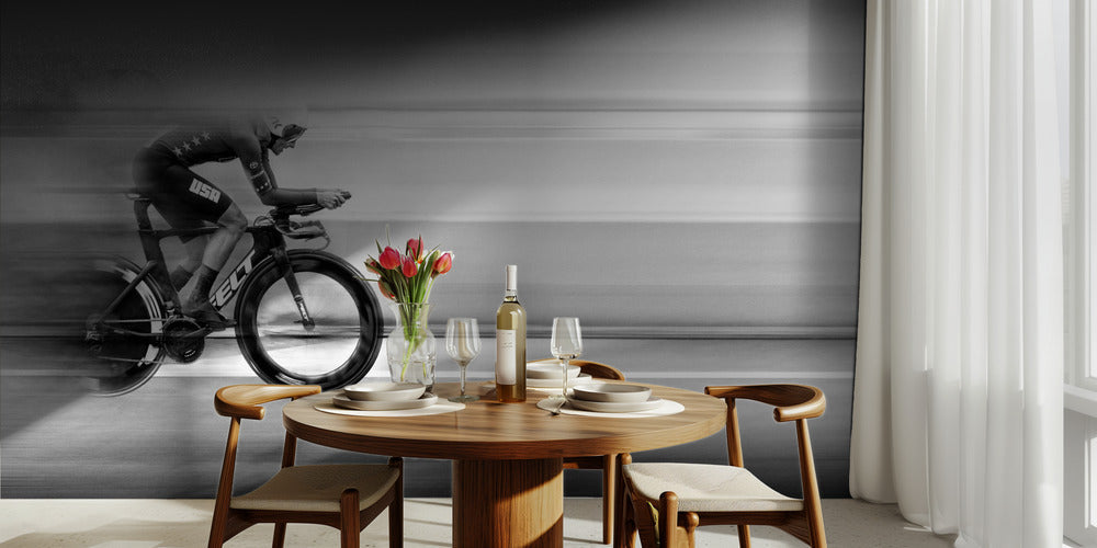 The American dream - Inspirerande fototapet med cykling och drömmar by Bruno Flour