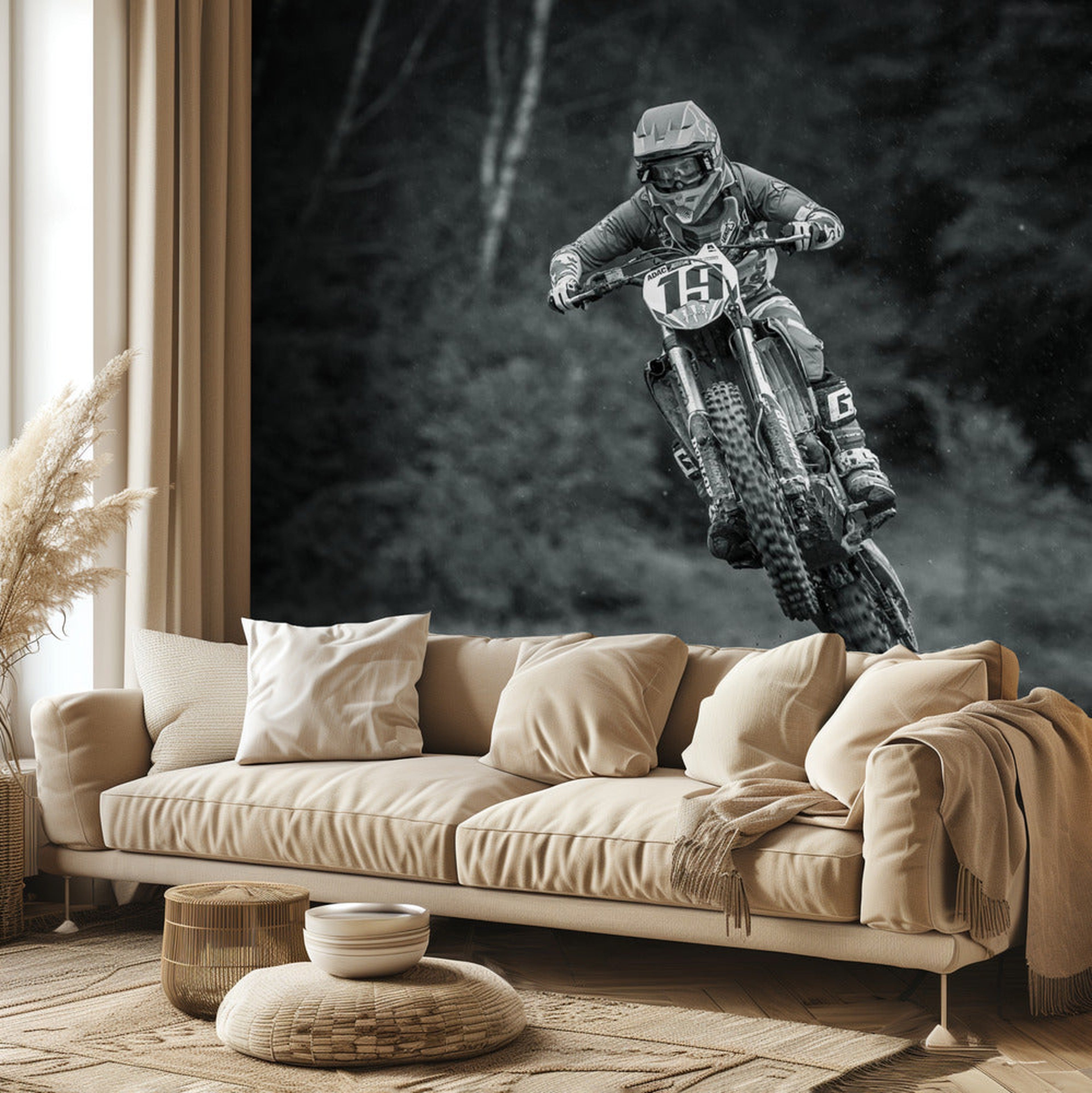 19 - Motocrossförare nummer 19