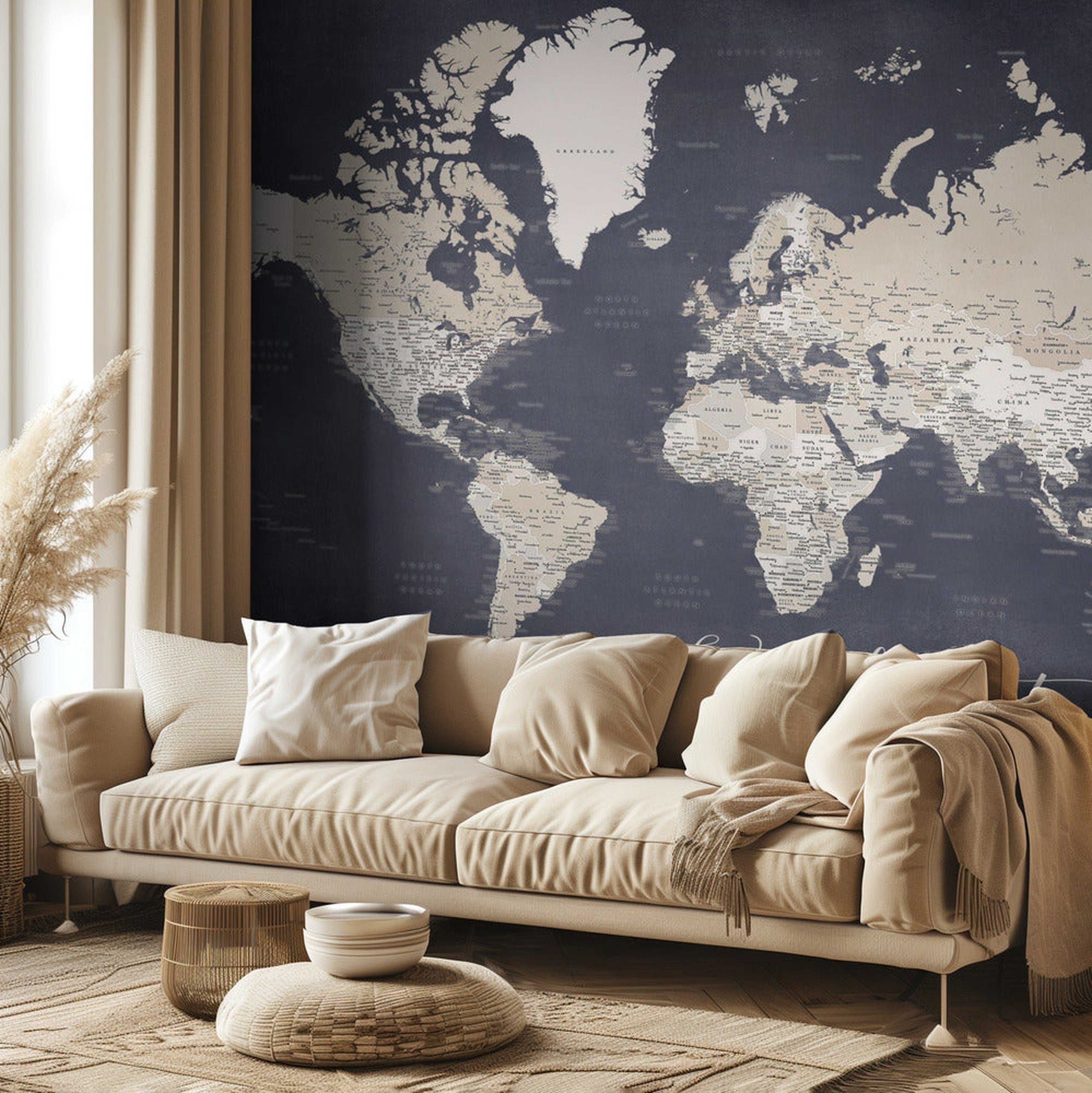 Wanderlust world map Glyn