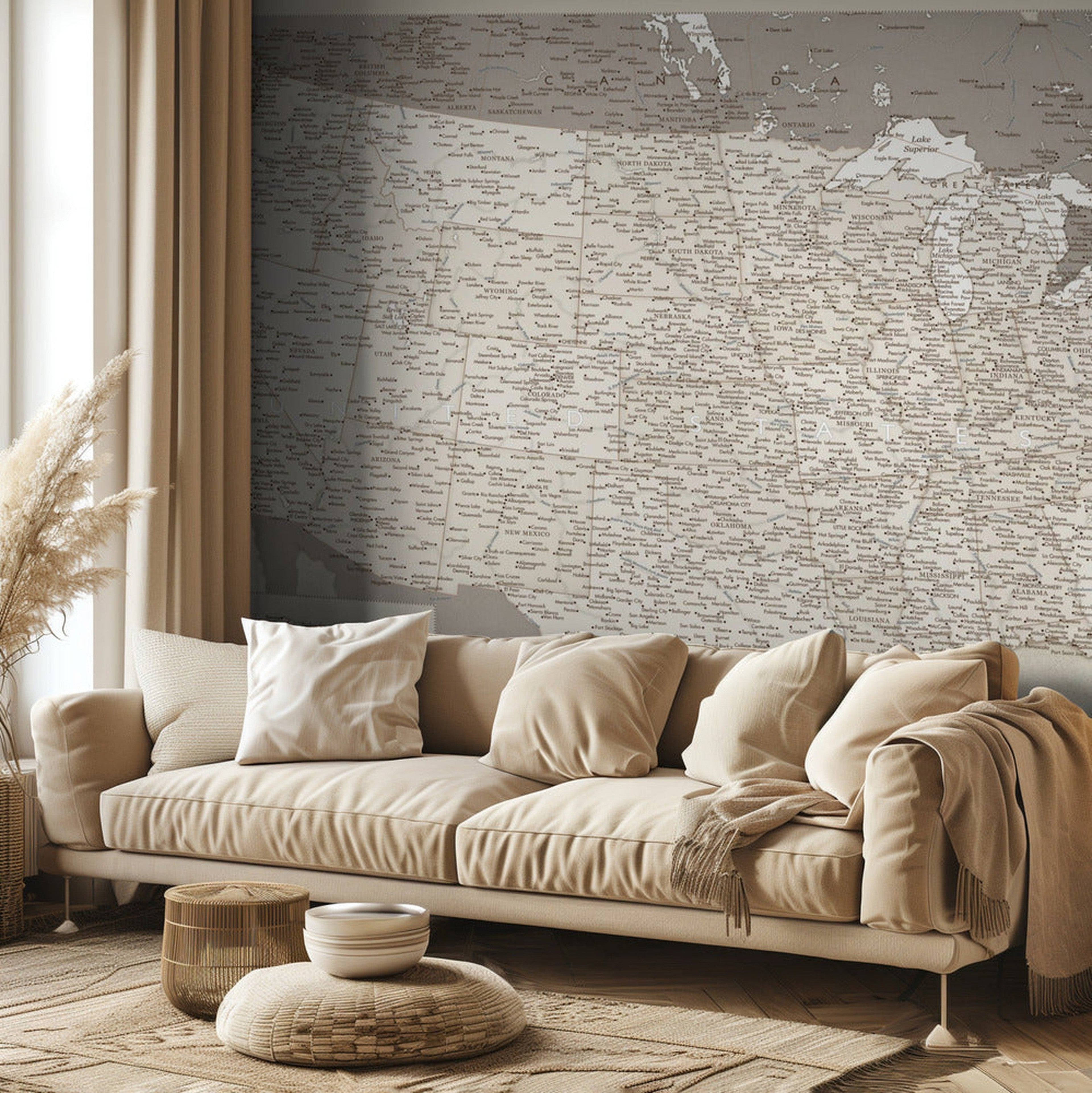 Highly detailed map of the United States, Gentry - upptäck pionjärtiden.