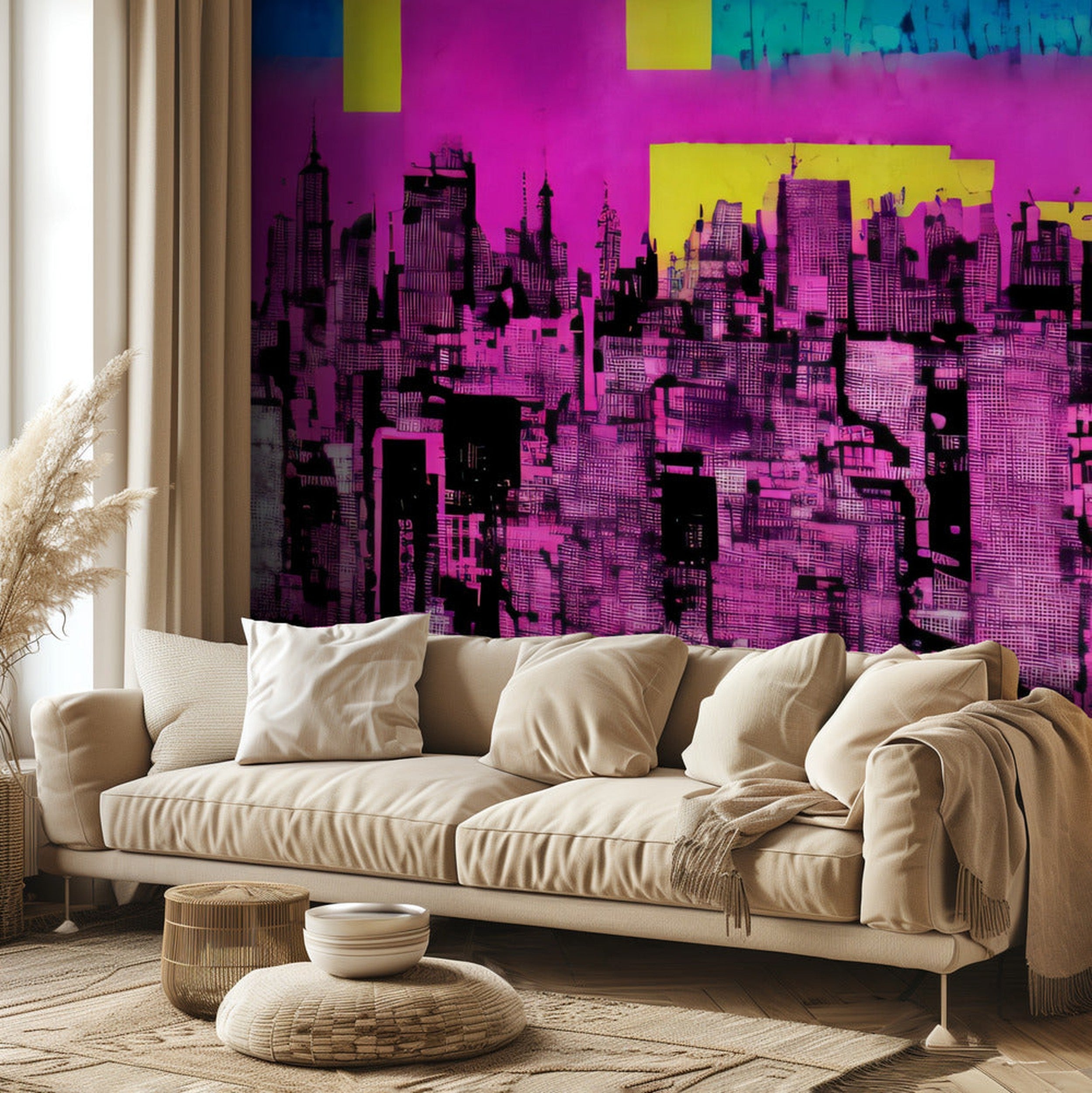 Graffiti cityscape - street art
