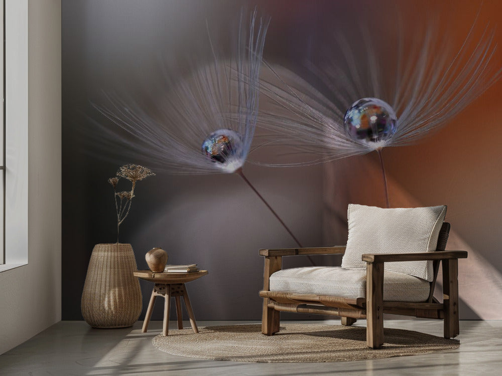 Immortal Love - Fototapet med daggdroppe i frökorg