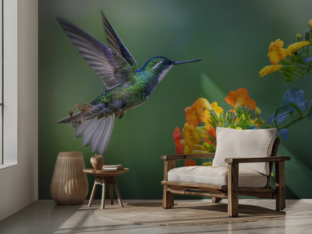 Oh, Summer Is Here - Ljuvligt fototapet med sommarkänsla och blommor