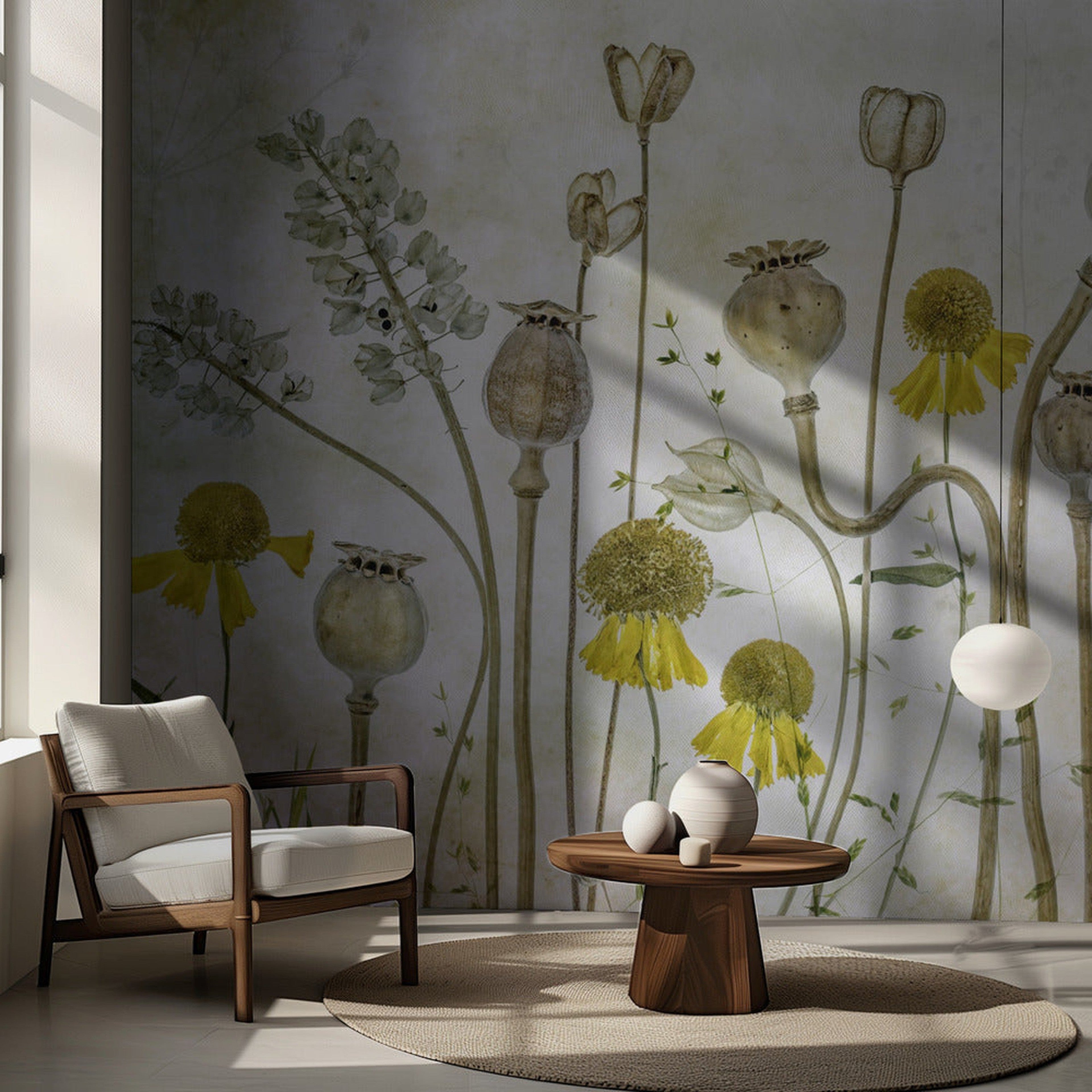 Poppies and Helenium