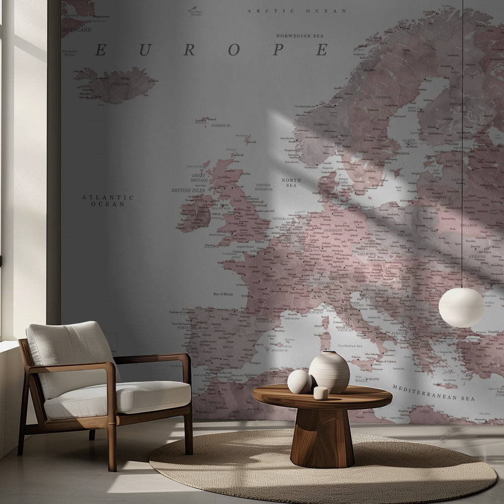 Piper detailed map of Europe