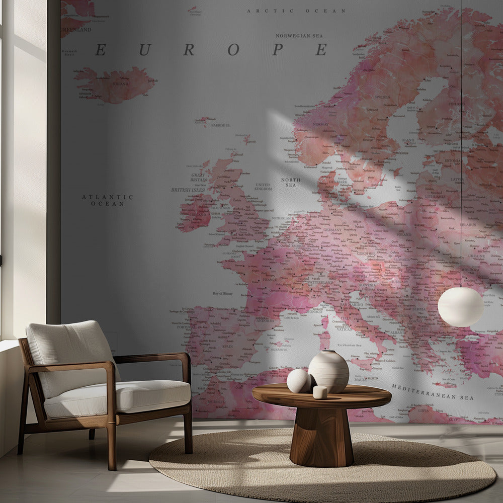 Tatiana detailed map of Europe