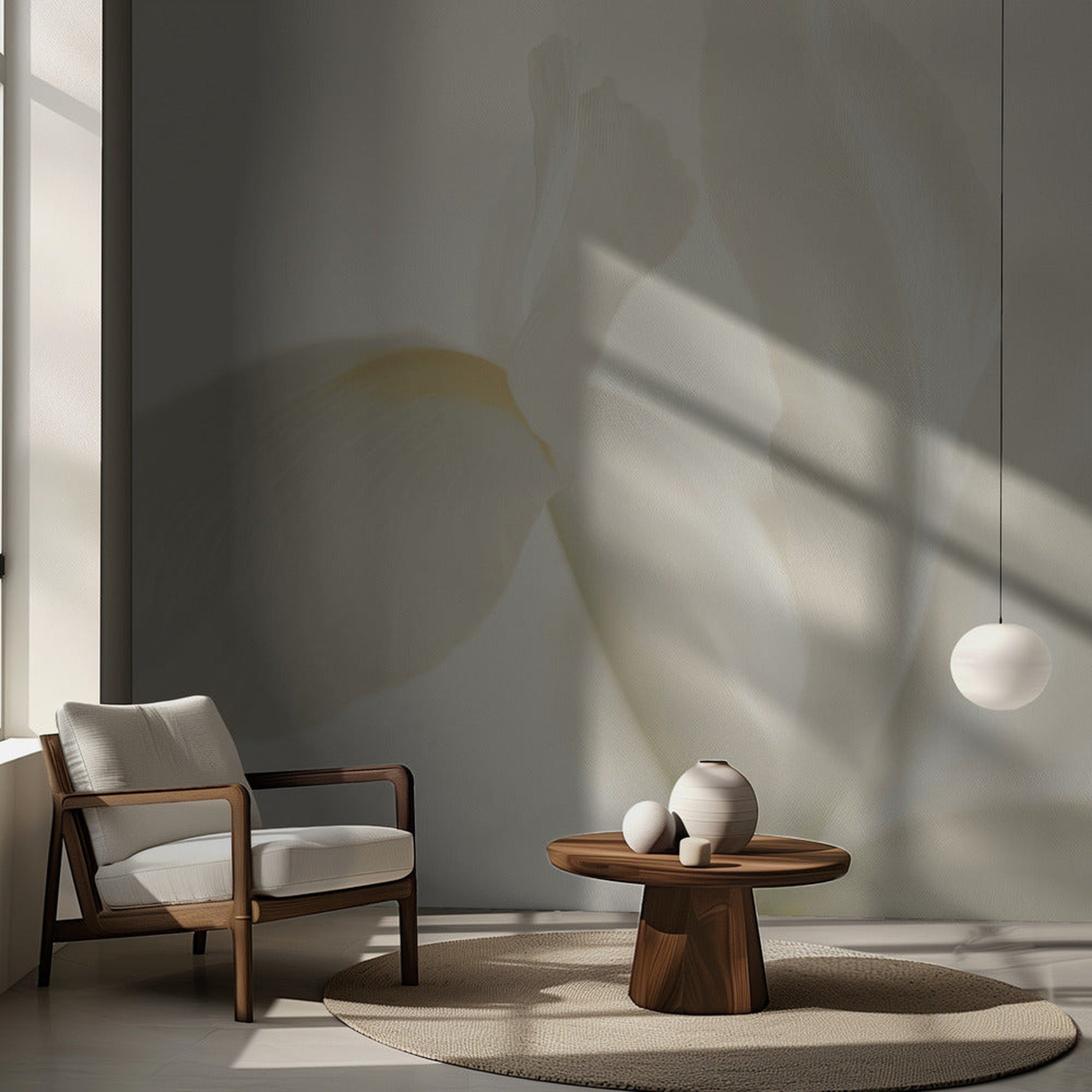 White Iris Flower Close Up