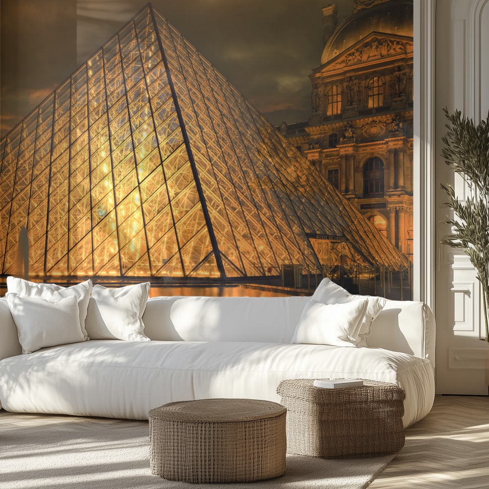 Golden Louvre Night