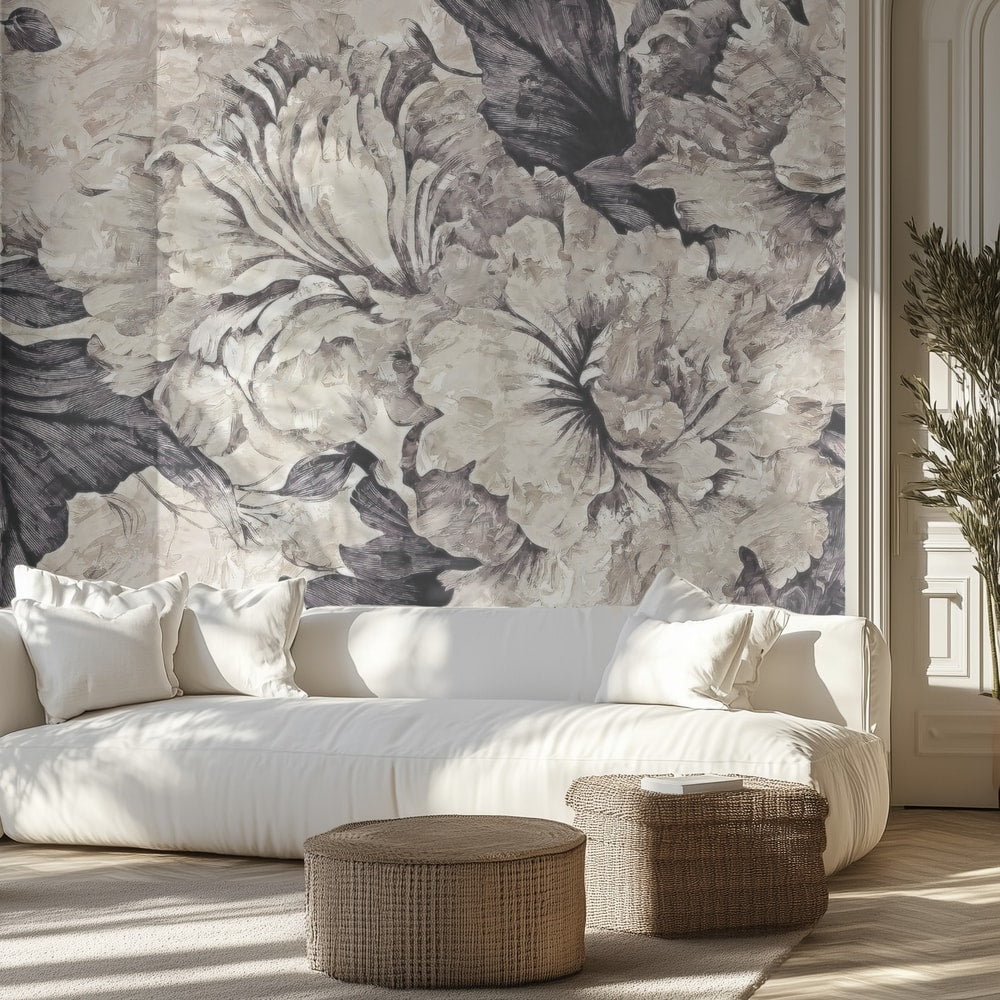 Classic Monochrome Peonies