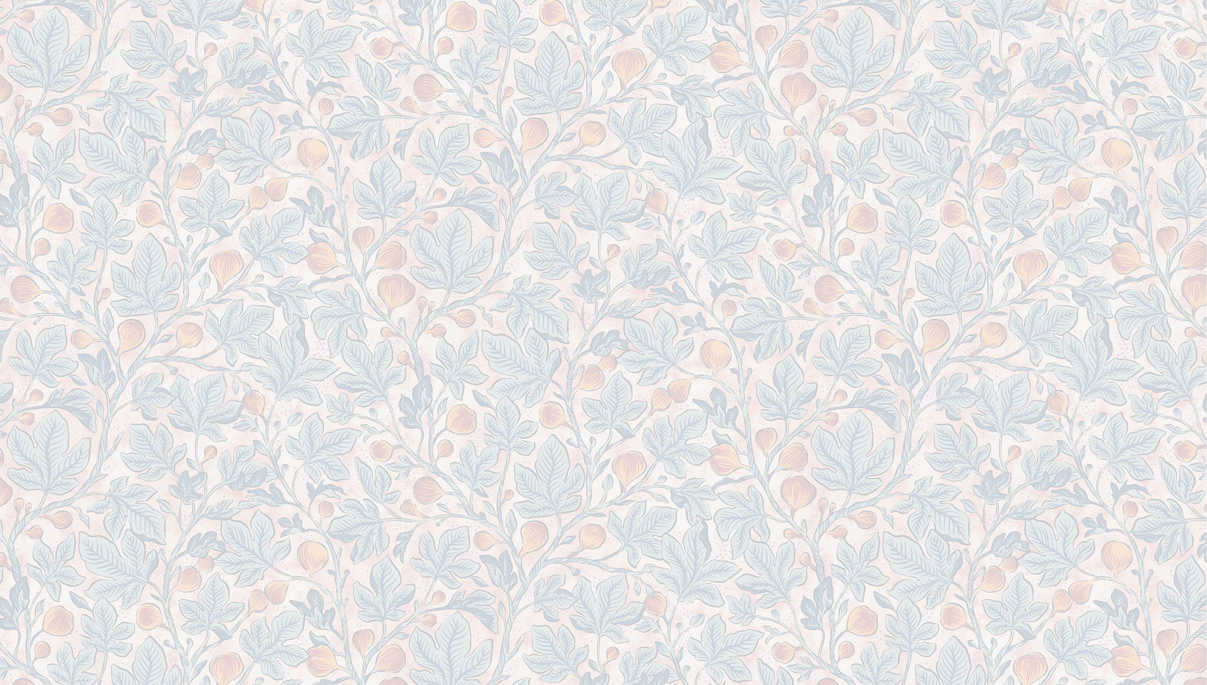 Fig Tree - Pastell - Ljus tapet med fikonträd i pastelltoner