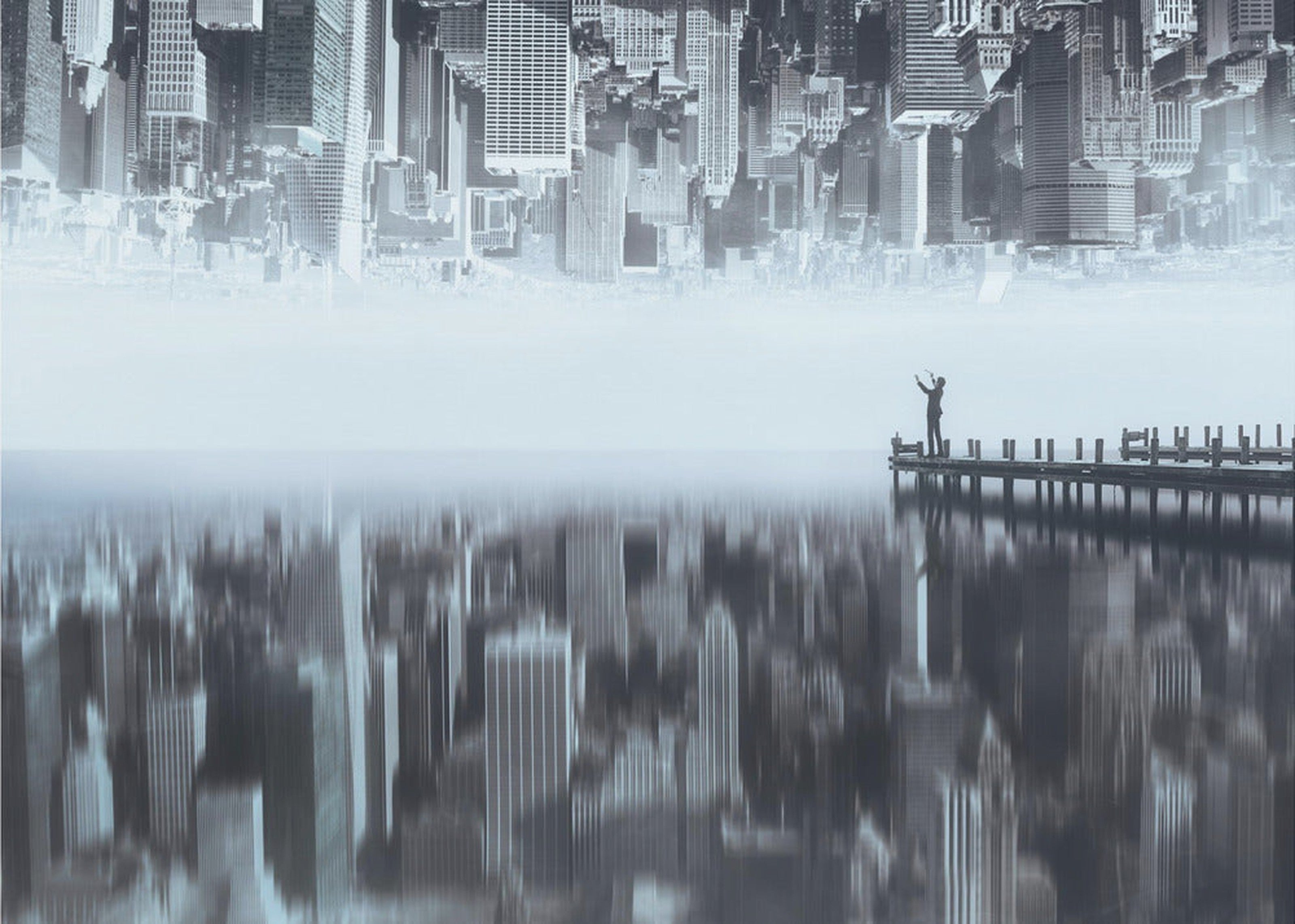 City of Mirror - New York skyline, a reflection