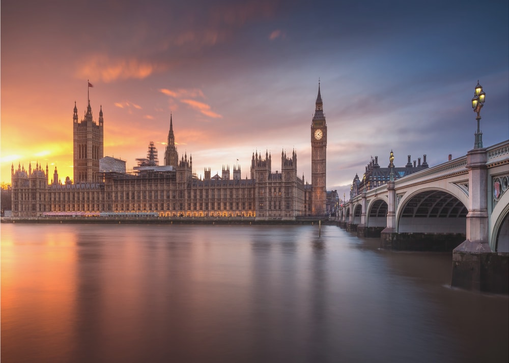 London Big Ben Sunset Glow