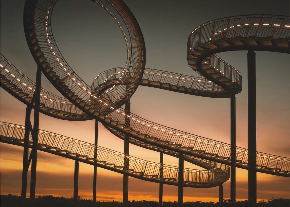 Spiral Path at Sunset