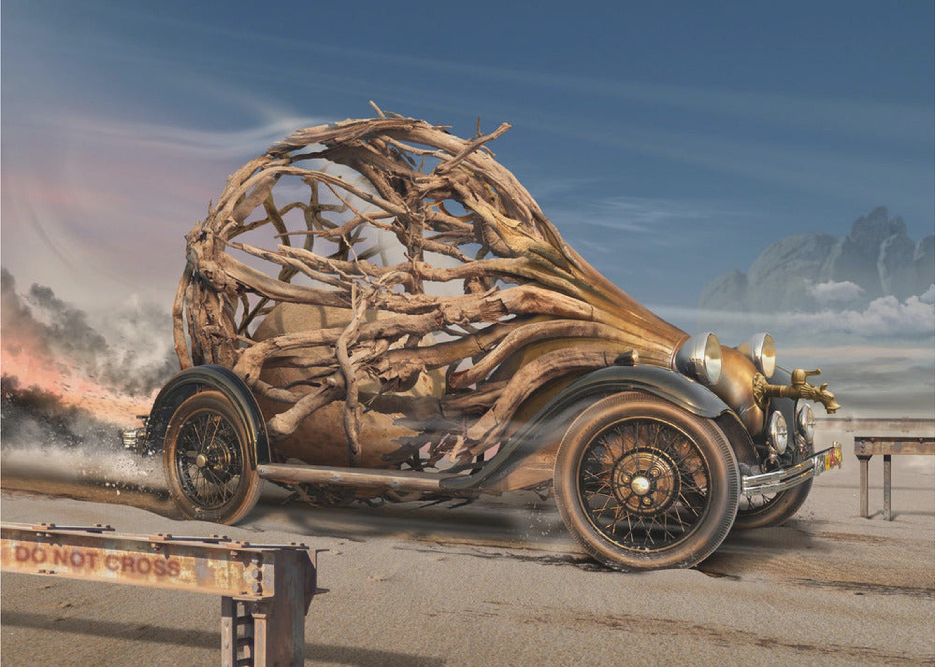 Do not cross - Steampunk fantasi