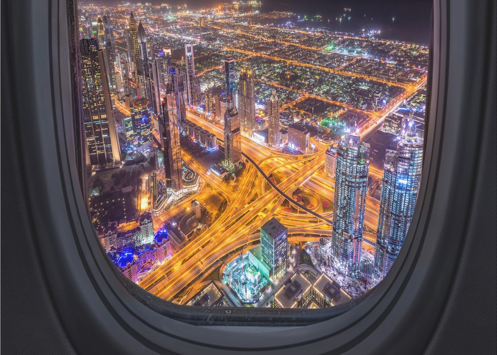 Night City Window View