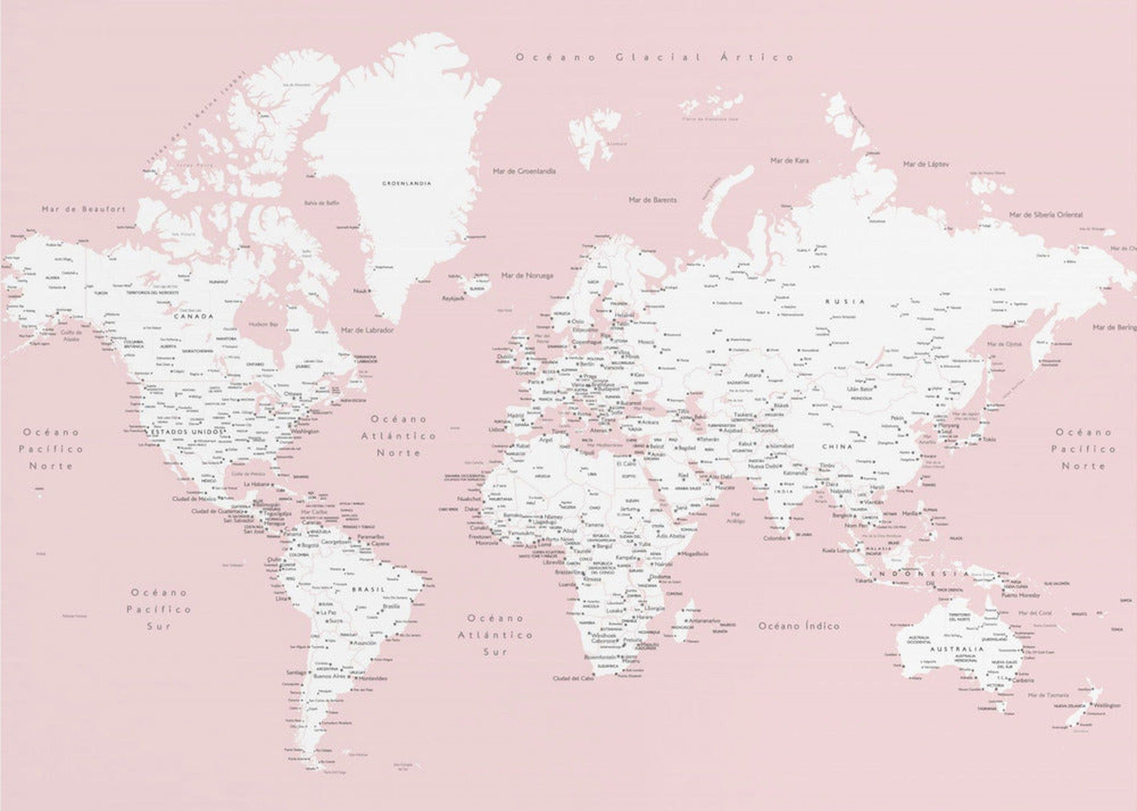 Leire world map in Spanish