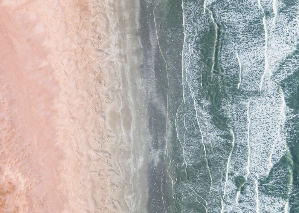 Pink and blue coastal