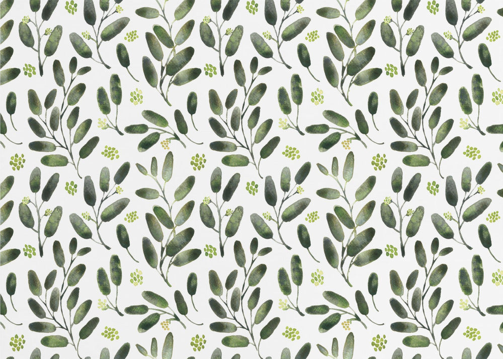 Lisa watercolor seeded eucalyptus pattern