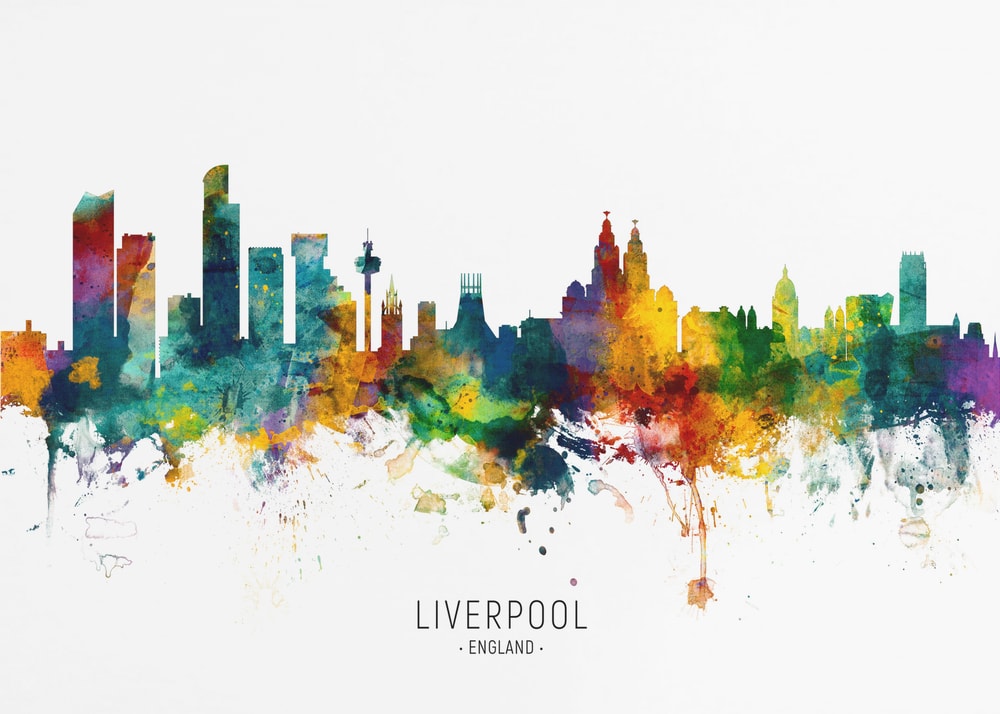 Vibrant Liverpool Skyline