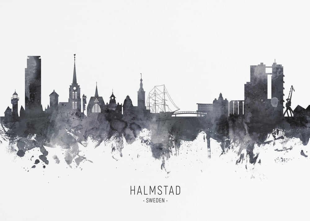Halmstad Sweden Skyline