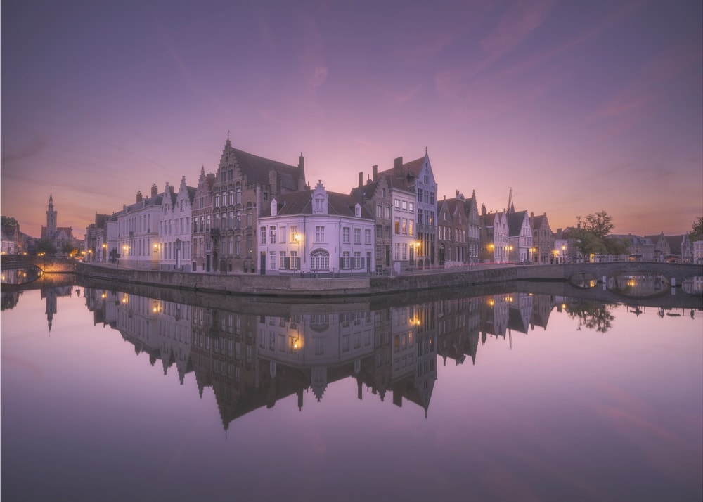 Twilight Canal Reflections