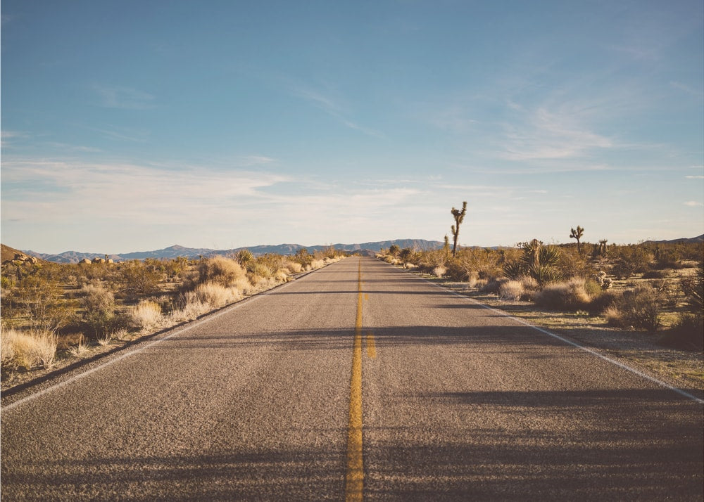 Open Desert Road