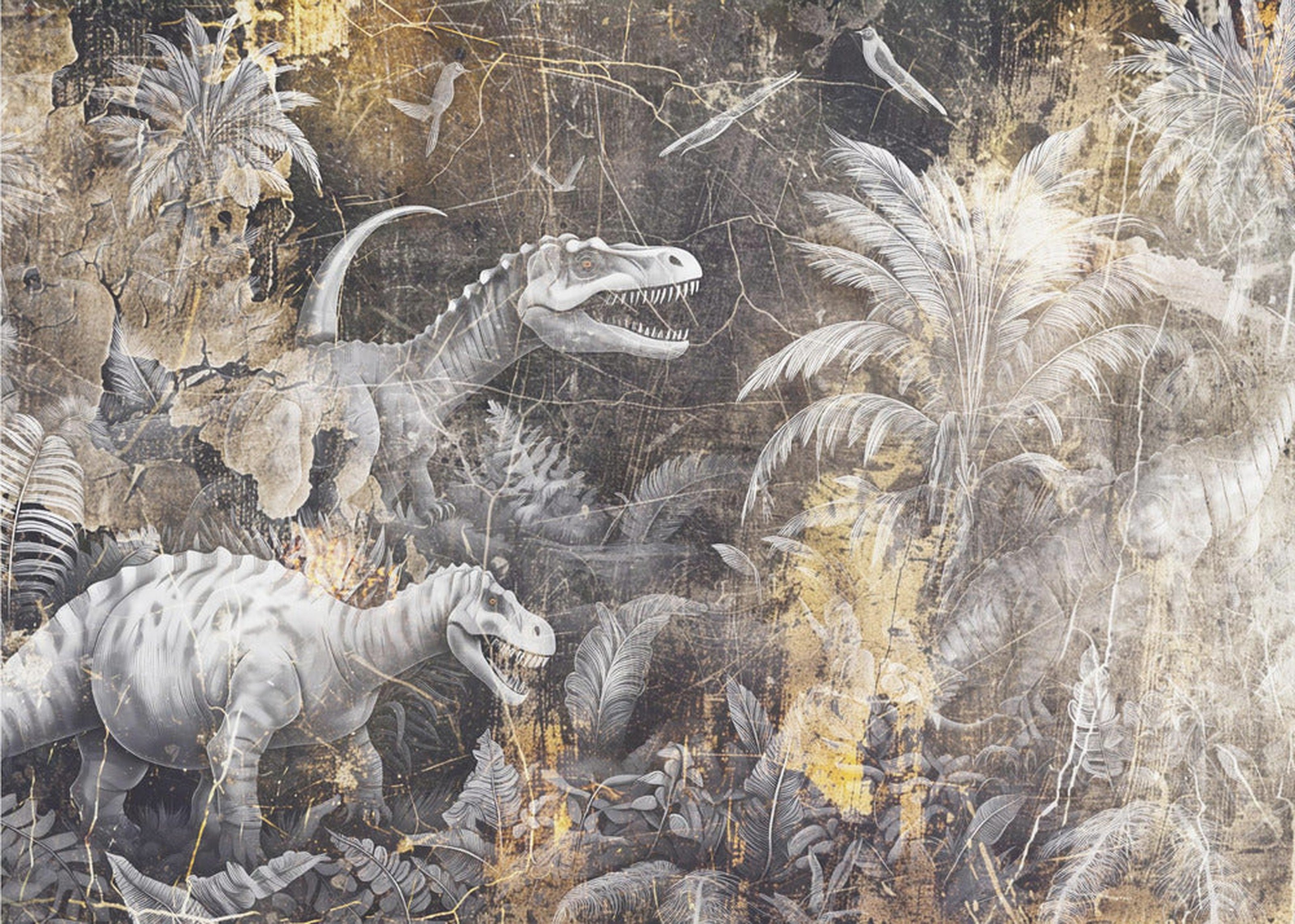 Kids Wall Art 05 – Dinosaurie-fototapet som väcker äventyrslust