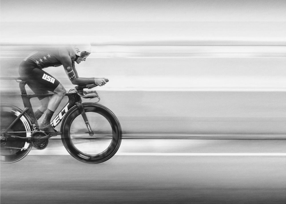 The American dream - Inspirerande fototapet med cykling och drömmar by Bruno Flour