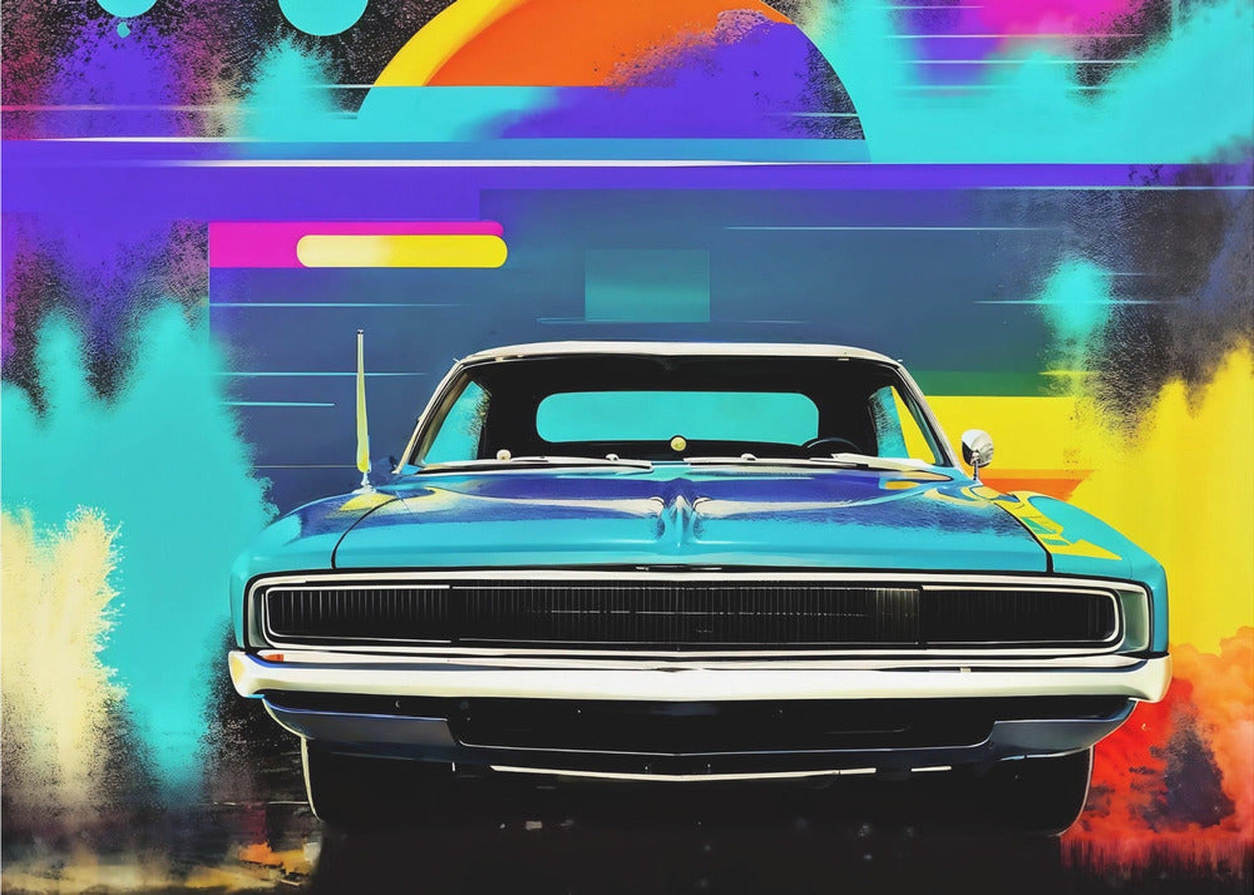 Graffiti machine series - Dodge Charger 1968