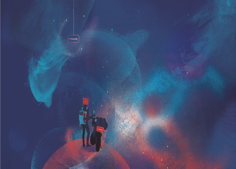 Cosmic Motorcycle Journey