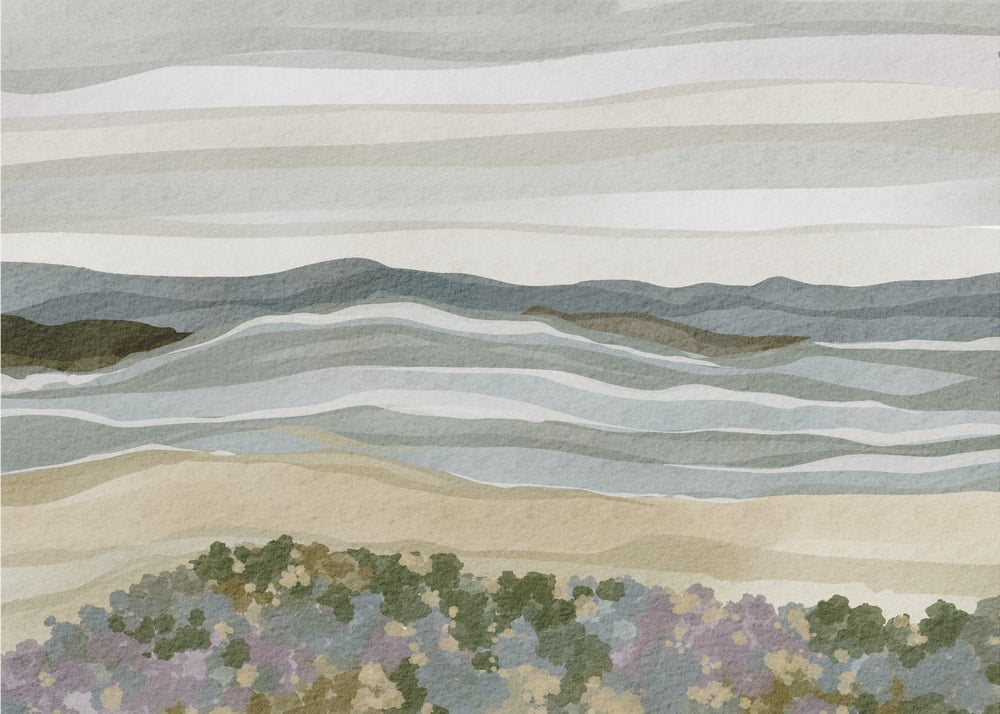 Abstract Coastal Serenity