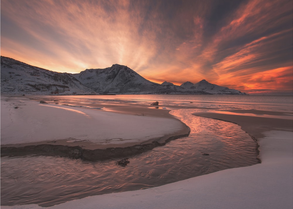 Vibrant Winter Sunset