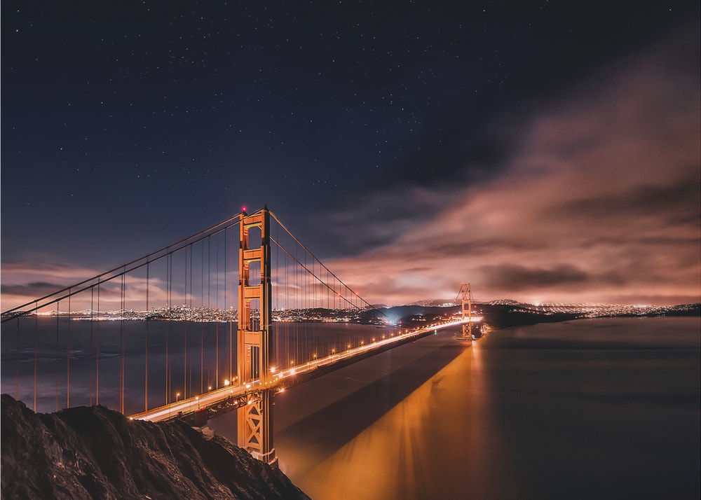 Starry Golden Gate Bridge
