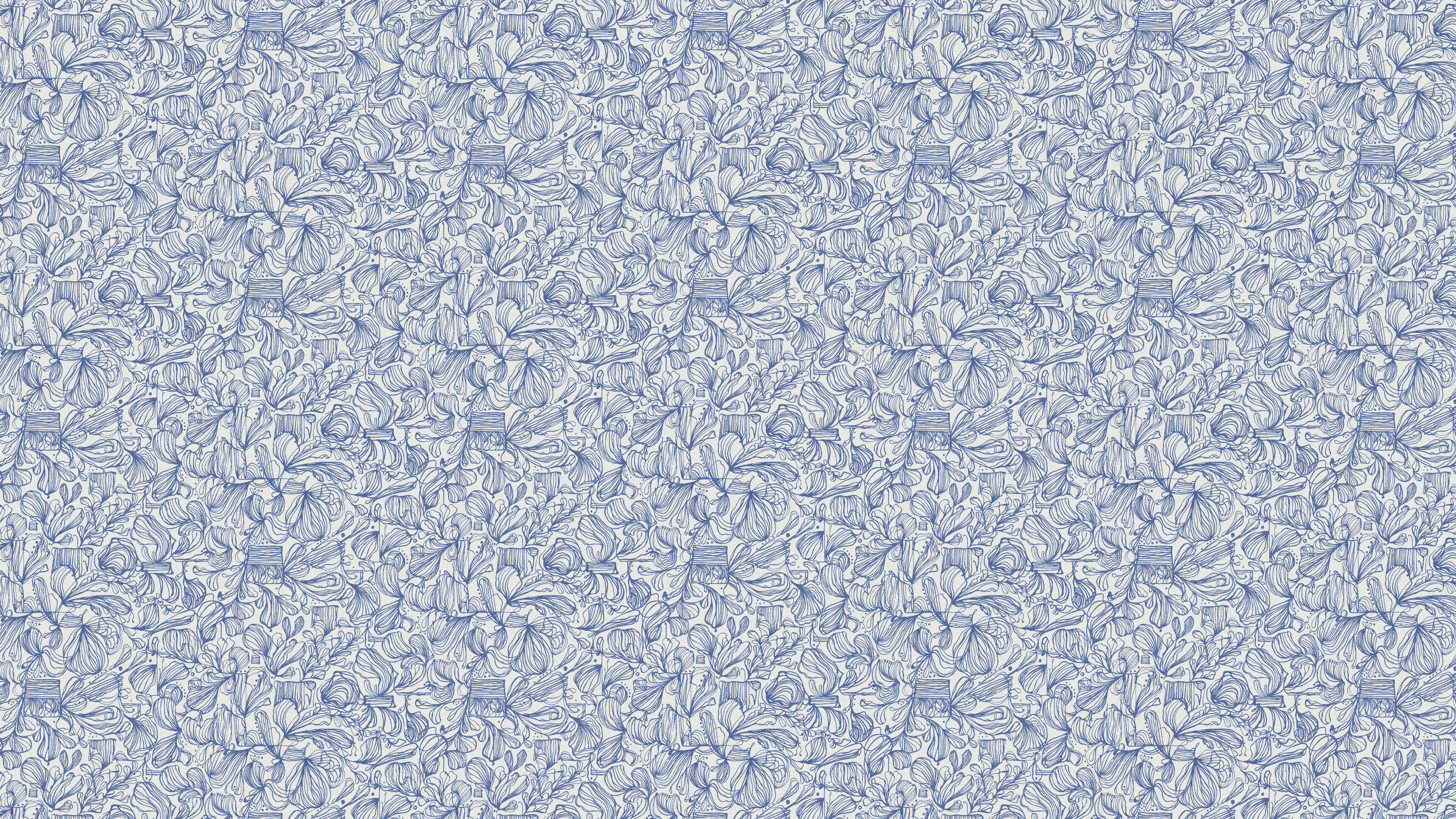 Lines - Ljusbeige och blå